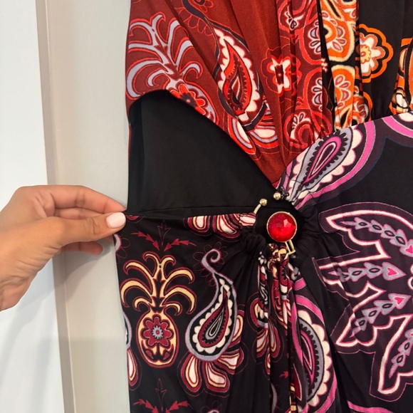 Black Sweet Mermaids One Shoulder Maxi Dress - FARM RIO - Picture 3 of 4